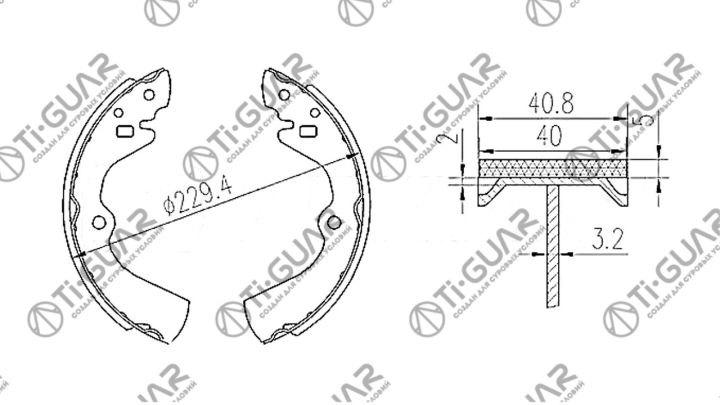 Тормозные колодки TG-D2049/FN1170* Ti·GUAR